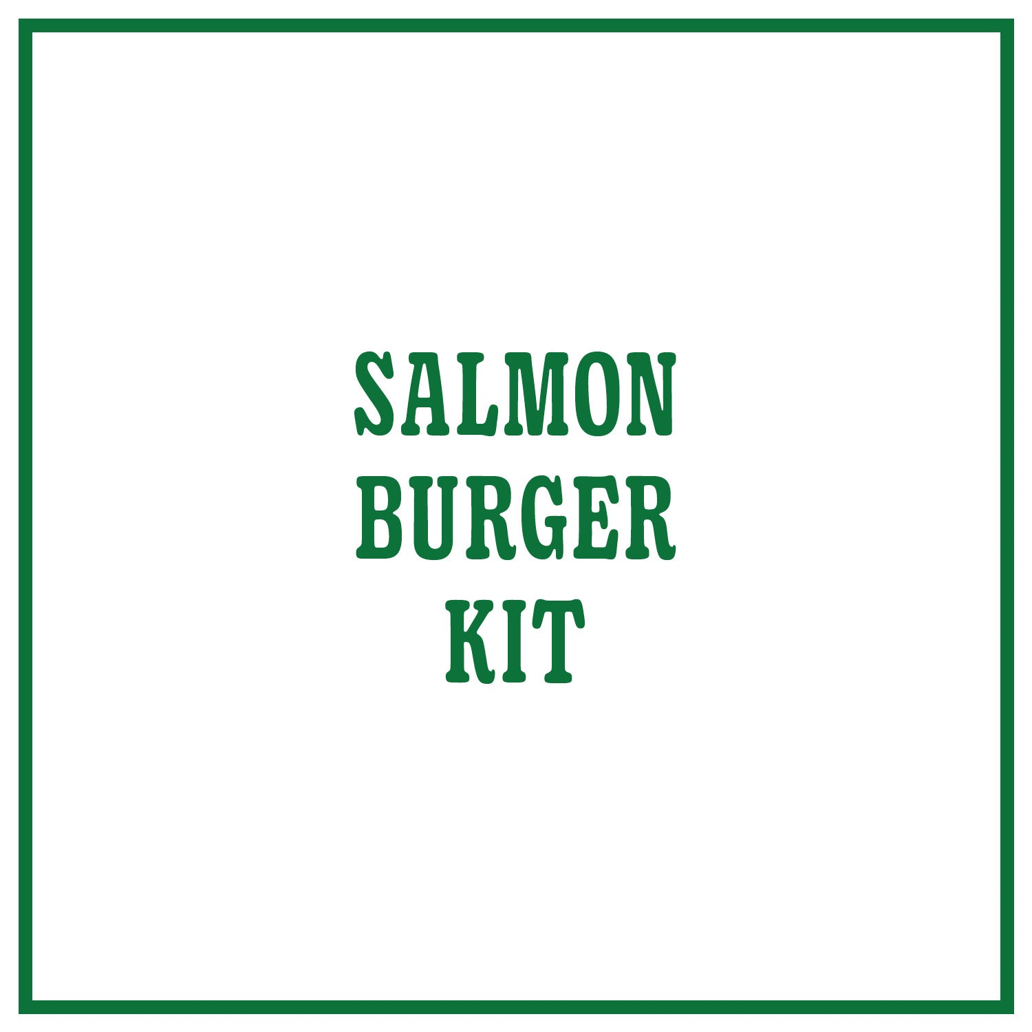 Salmon Burger Kit