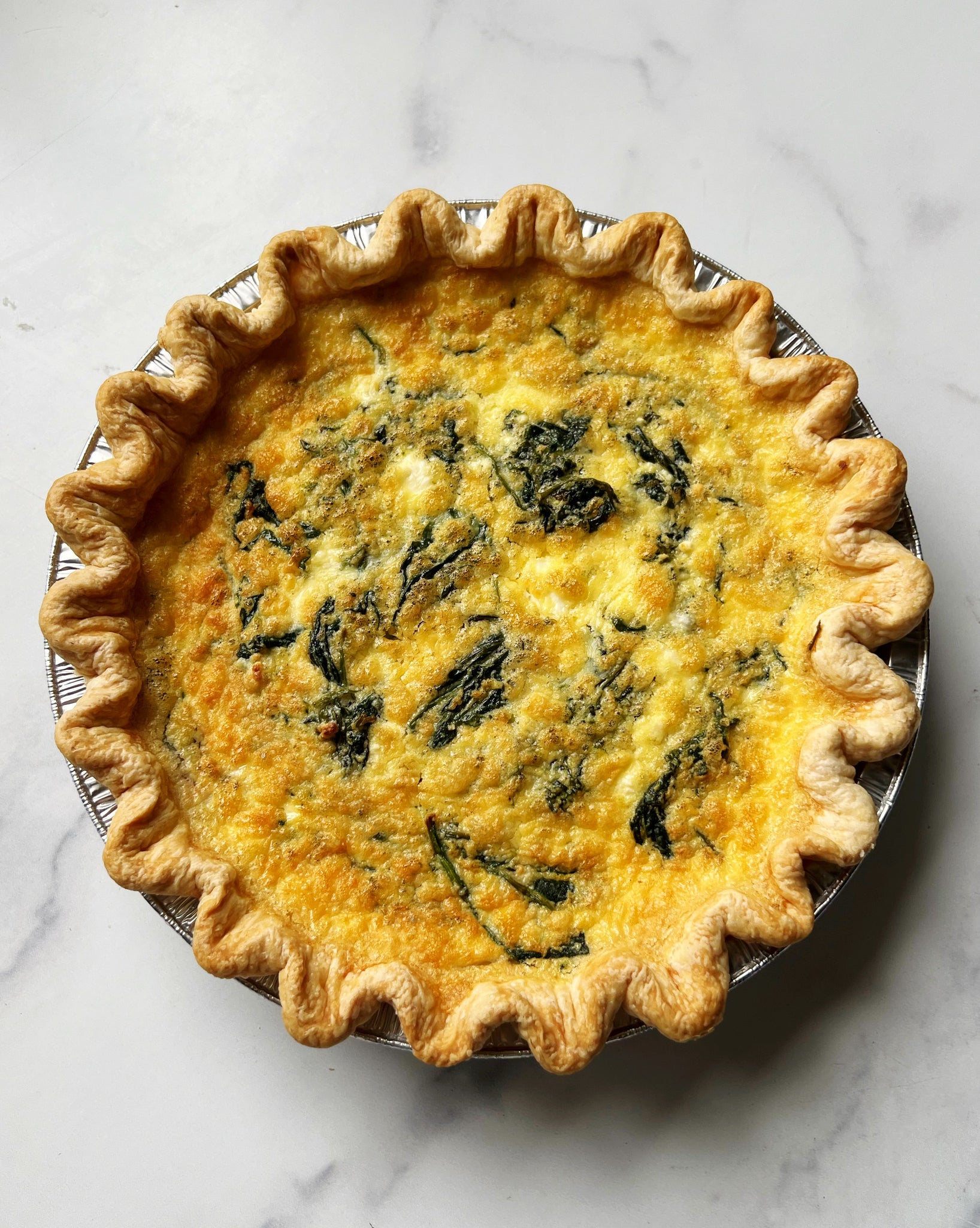 Spinach and Feta Quiche