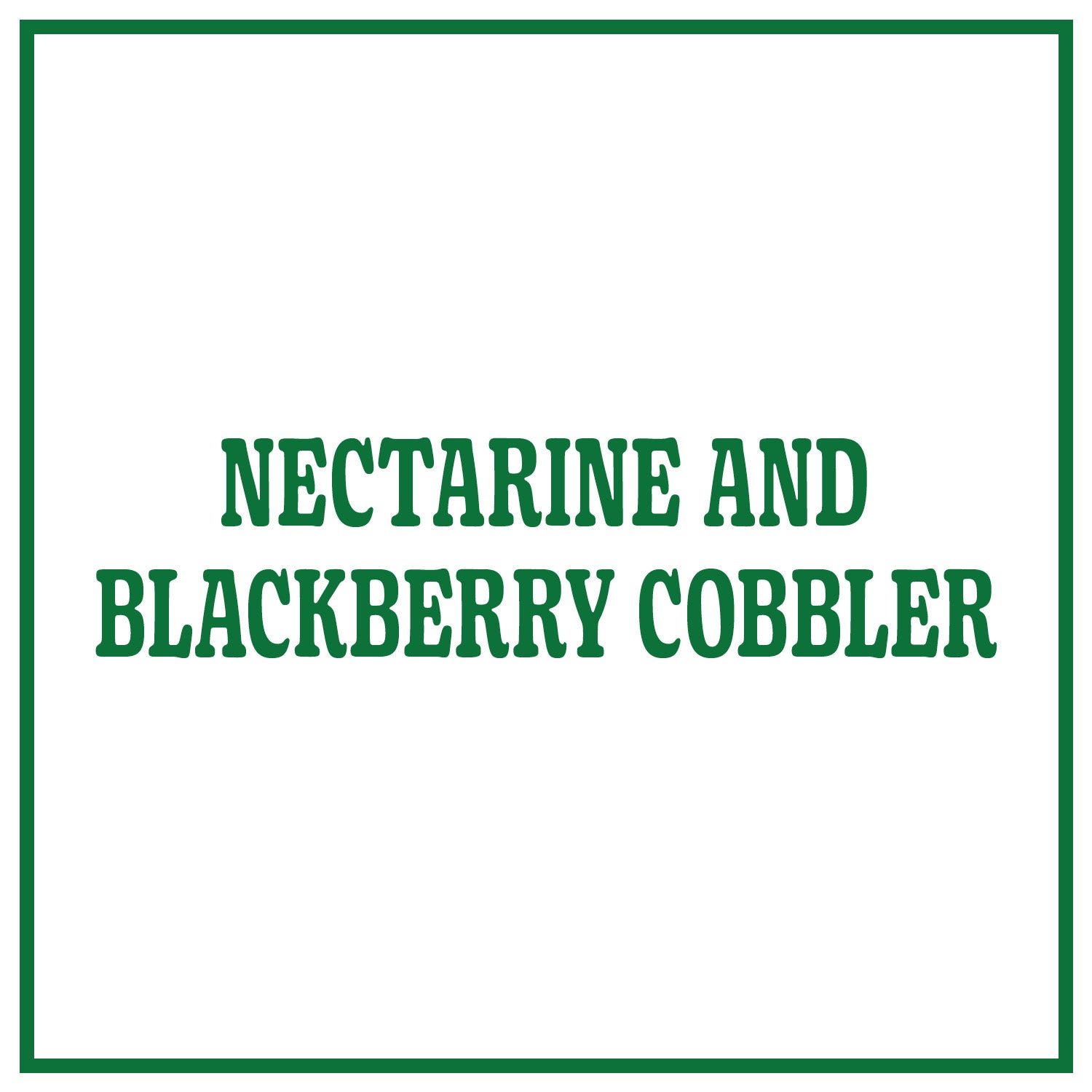 Nectarine and Blackberry Cobbler