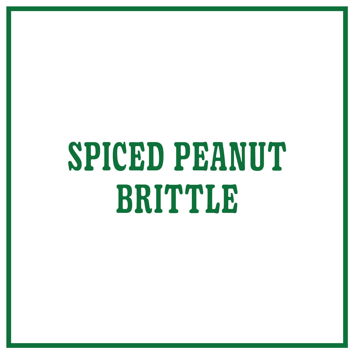 Spiced Peanut Brittle