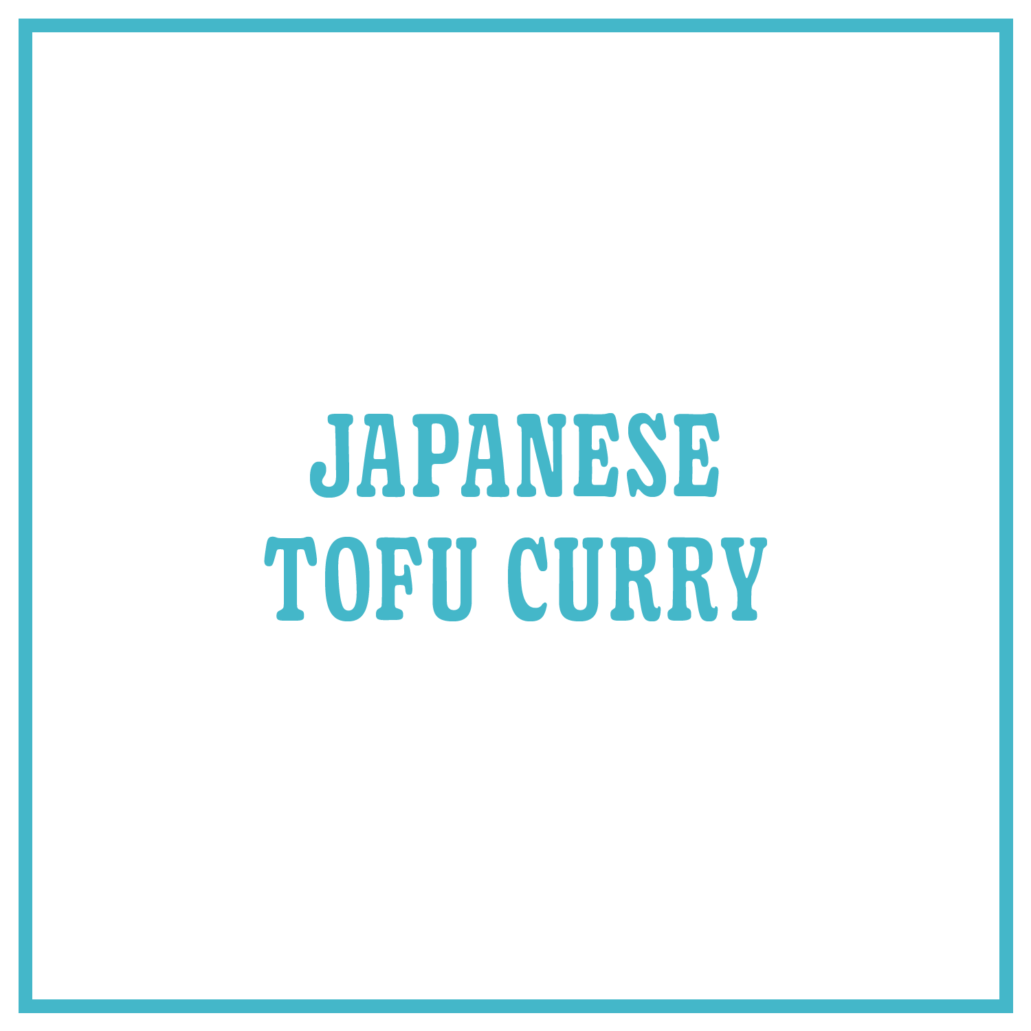 Japanese Tofu Curry