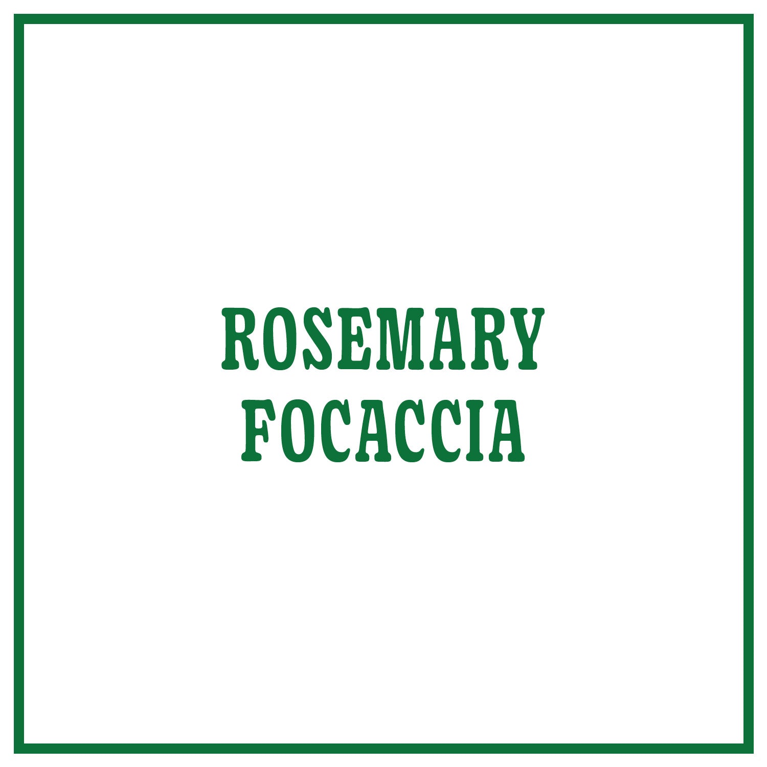 Rosemary Focaccia