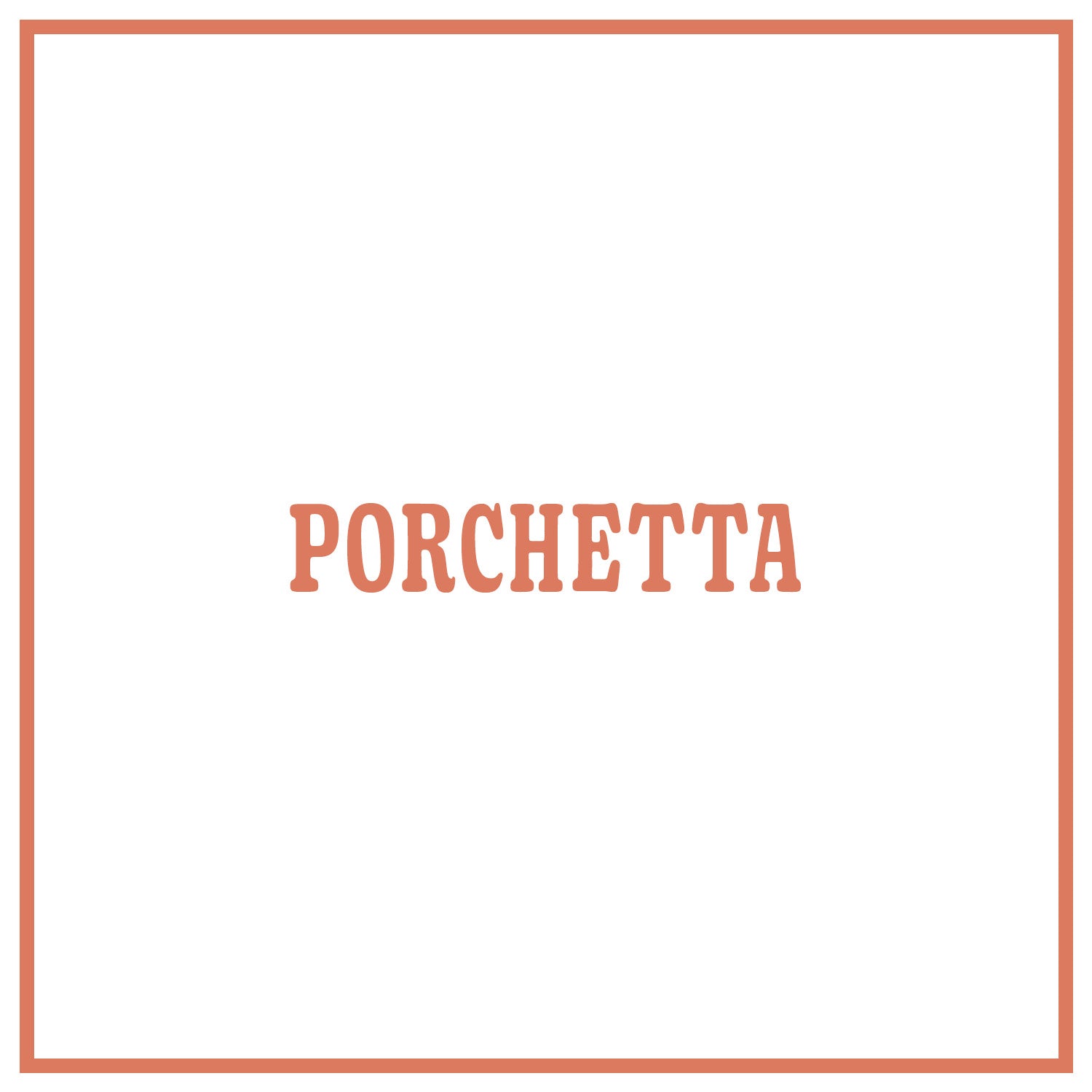 Porchetta