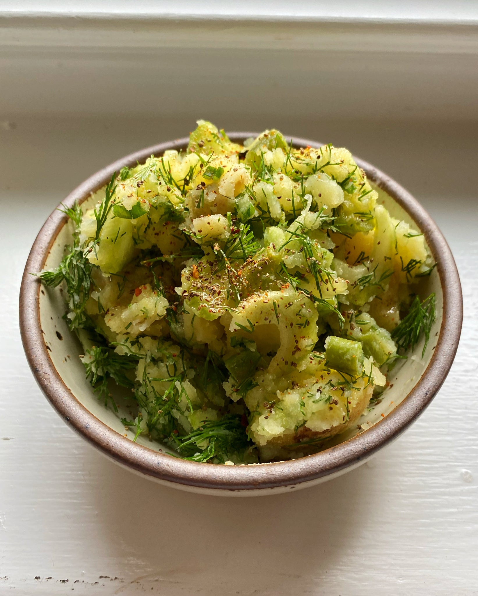 Potato and Celery Salad with Dilly Bean Vinaigrette