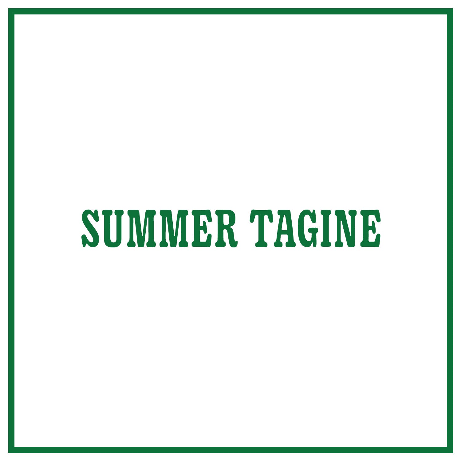 Summer Tagine